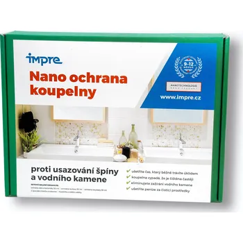 Čisticí prostředek do koupelny Impre Nano ochrana koupelny proti usazování špíny a vodního kamene 30 + 30 + 50 ml