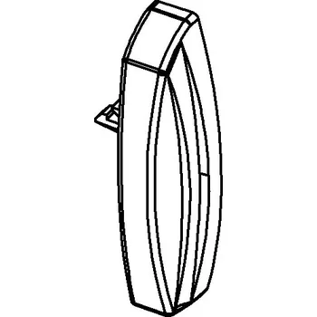 Žaluzie Kryt profilu - pravý - bílý