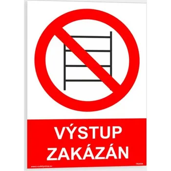 Výstup zakázán Samolepka 210 x 297 mm (A4) tl. 0.1 mm - Kód: 02210