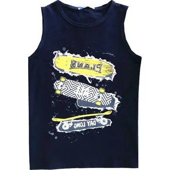 Chlapecké tílko - KUGO S3108, tmavě modrá Barva: Modrá tmavě, Velikost: 116