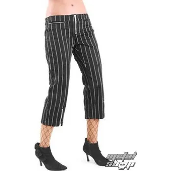 Dámské kraťasy kalhoty dámské 3/4 Mode Wichtig - Zip Slacks Pin Stripe - M-1-70-050-01 - 26