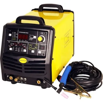 Svářečka Svářecí invertor TIG 236 AC/DC Pulse + TIG hořák + ventil + láhev ARGON 8L plná