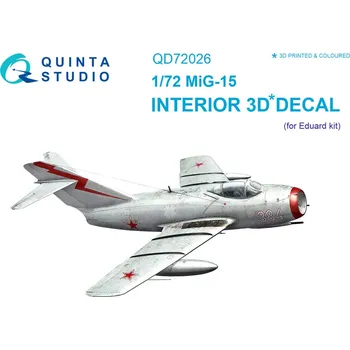 Plastikový model Quinta studio 1/72 MiG-15 3D-Printed & colour Interior (EDU)
