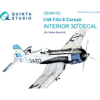Plastikový model Quinta studio 1/48 F4U-5 3D-Print&col.Interior (HOBBYB)