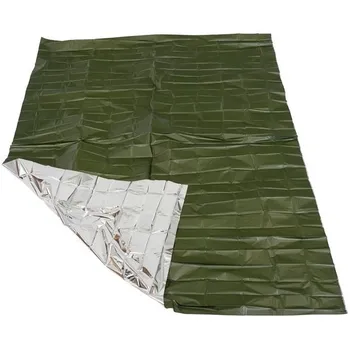 Vybavení pro přežití MIL-TEC Folie ochranná 215 x 130 cm zelená/stříbrná