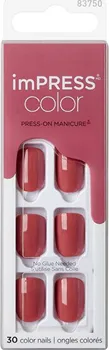 Umělé nehty KISS imPRESS Color Platonic 30 ks růžové