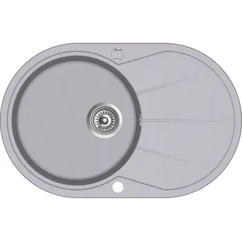 Granitový dřez Aquasanita Clarus 780.0E Alumetallic (záruka 5 let)