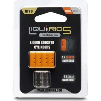 Umělá nástraha Liquirigs Liquid Zig Booster kapsle, oranžová a čirá 4+2ks