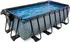 Bazén Exit Toys Stone Pool 4 x 2 x 1,22 m + písková filtrace, kryt, schůdky