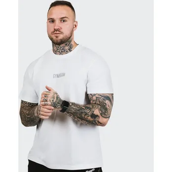 Pánské tričko GymBeam Tričko FIT White XL bílá