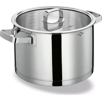 Hrnec Hrnec SAN REMO se skleněnou poklicí, 24 cm - Küchenprofi (SAN REMO nerezový hrnec s poklicí, 24 cm - Küchenprofi)