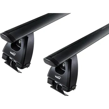 Příčník na automobil Střešní nosiče Hakr WING Black Profile 0340 + tyče 135 cm + kit • černé