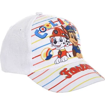 Kšiltovka Bílá chlapecká kšiltovka Paw Patrol Velikost: 52