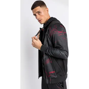 Pánská mikina Pánská mikina Venum UFC Authentic Fight Week 2.0 Zipped - Black/Red Velikost: S