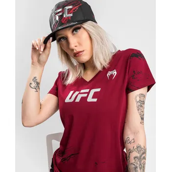 Dámské tričko Dámské tričko Venum UFC Authentic Fight Week 2.0 - krátký rukáv - Red červené Velikost: S