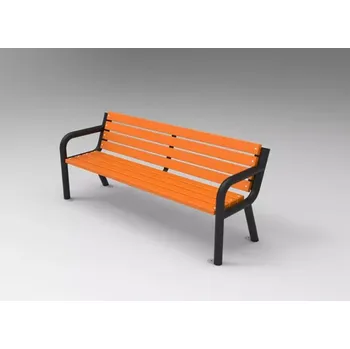 Zahradní lavice PROFICITY Kovová lavička Viking BIS Barevná kombinace: Teak