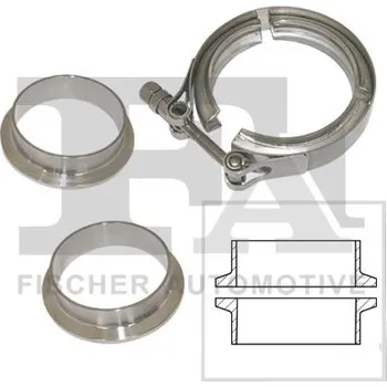 Výfuková trubka Spojka trubek, výfukový systém FA1 008-508