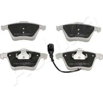 Brzdová destička Sada brzdových destiček, kotoučová brzda ASHIKA 50-00-0909