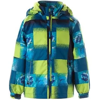 Chlapecká bunda Dětská nepromokavá bunda Huppa Jody lime pattern velikost 98