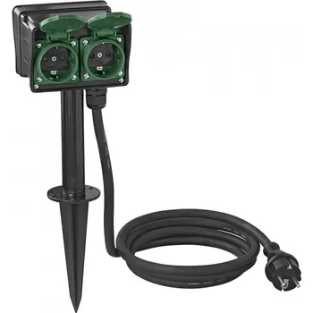 Tanatech Zahradní/campink prodlužovací zásuvka s hrotem Schuko 2m