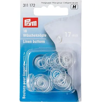 Knoflík Průhledné knoflíky Prym na povlečení, 17 mm