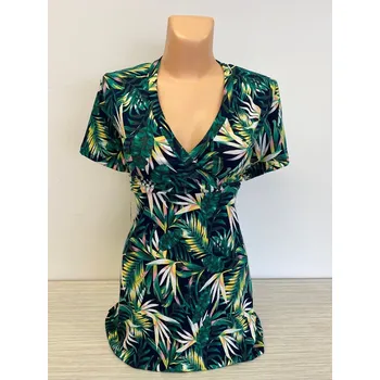 Dámská tunika damské halenky, Barva Zelená, Velikost XXL 48, Materiál 96% Viskoza 4% Lycra