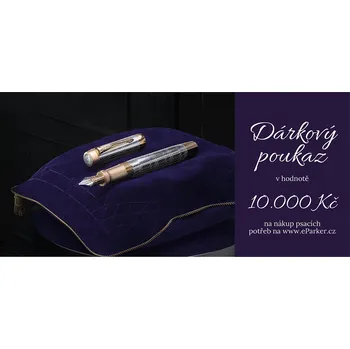 Dárková krabička Dárkový poukaz Parker v hodnotě 10 000 Kč - elektronický poukaz na sortiment parker, platnost 6 měsíců od zakoupení.
