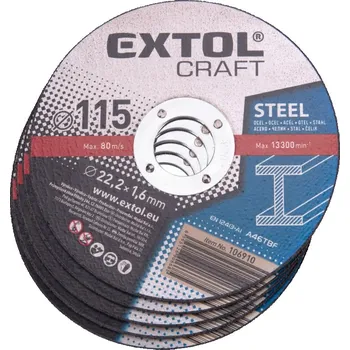 Řezný kotouč kotouče řezné na kov, 5ks, O 115x1,6x22,2mm