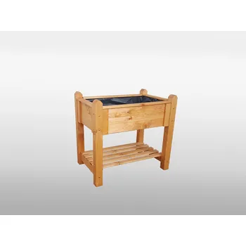 Vyvýšený záhon Promadino Vyvýšený záhon s odkládací plochou (medově hnědá, M)