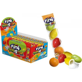 Žvýkačka FINI žvýkačky OVOCE MIX 20 g (4-pack) - balení 50 ks (ovocné žvýkačky 4-pack / fruit mix chewing gum / bubble gum)