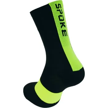 Pánské ponožky SPOKE Race Socks XS/S black/fluo