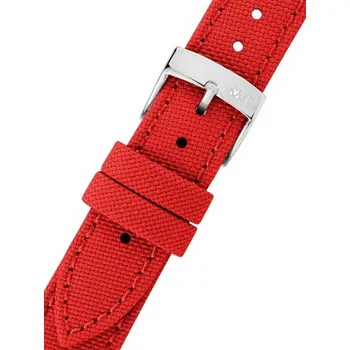 Řemínek na hodinky Plastový řemínek Morellato Ocean 5446D25.083 M, červený, recyklovaný materiál - 18 mm