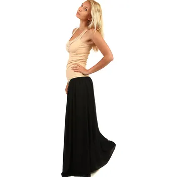 Dámská sukně Glara Dámská dlouhá jednobarevná maxi sukně 226171