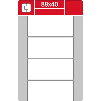 Speciální papír Coveris - etikety termotransferové 88 x 40 mm, 2000 etiket