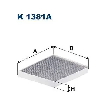 Ventilátor topení a klimatizace Filtr, vzduch v interiéru FILTRON K 1381A