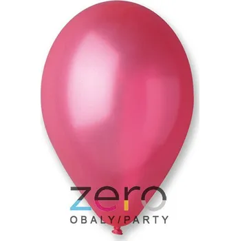 Balónek Balónky nafukovací pr. 26 cm, 20 ks (metal) - červené