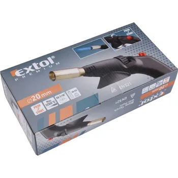 Horkovzdušná pistole hořák s piezo zapalováním na kartuše s EU závitem 7/16'