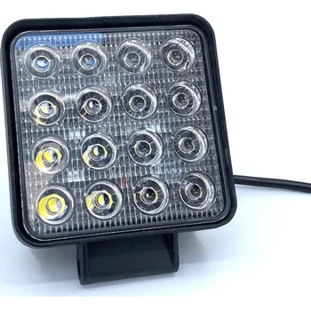 Přídavný světlomet LED Epistar pracovní světlo, hranaté, 24W, 2000 lm, 12/24V, IP67, 6500K [L0081-B]