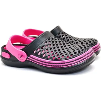 Chlapecké sandály Nazouváky Clog WINK růžovočerné Velikost: 38