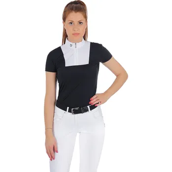Dámské tričko EQUESTRO Triko závodní Mariam Equestro, dámské, navy/white XL
