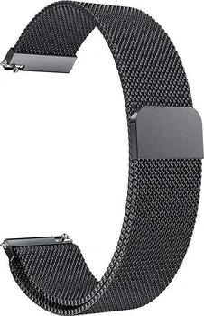 Řemínek na hodinky Eternico Elegance Milanese Quick Release 22 mm černý
