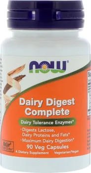 Přírodní produkt Now Foods Dairy Digest Complete mléčné enzymy pro intoleranci na laktózu 90 cps.