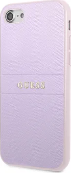 Pouzdro na mobilní telefon Guess PU Leather Saffiano pro Apple iPhone 7/8/SE2020/SE2022 fialové