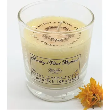 Svíčka Přírodní vonná svíčka - Měsíček Lékařský