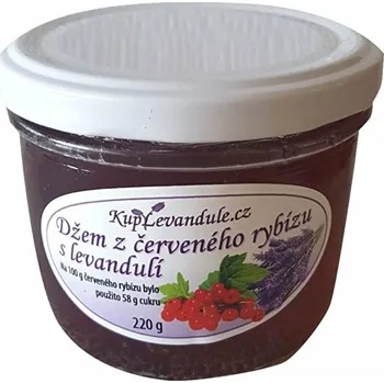 KupLevandule Džem z červeného rybízu s levandulí 220 g