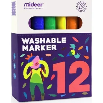 Recenze Mideer Smývatelné fixy 12 ks