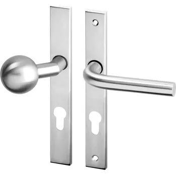 Dveřní kování Dveřní kování LIDA UŠ nerez kl.+koule (Dveřní kování LIDA UŠ nerez s úzkým štítem s roztečí 72 nebo 90 mm, vhodná pro interiér.)