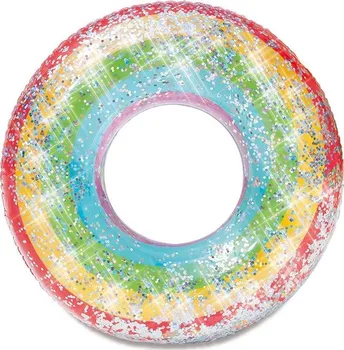 Nafukovací kruh Mac Toys Nafukovací kruh duhový se třpytkami 91 cm 