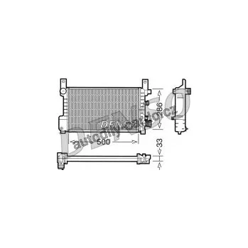 Chladič motoru Chladič motoru DENSO (DE DRM10037)