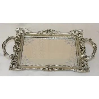 Zrcadlo Zámecké alabastrové zrcadlo - krásně zdobené